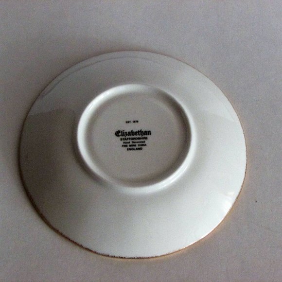 $5 Add-On Elizabethan Fine Bone China Saucer Hand Decorated Floral England - Picture 4 of 6